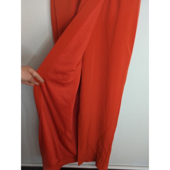 JS Collections Red Ruched Back V Neck Party Dress Women 2‎ NWT Valentine Holiday - Picture 5 of 14